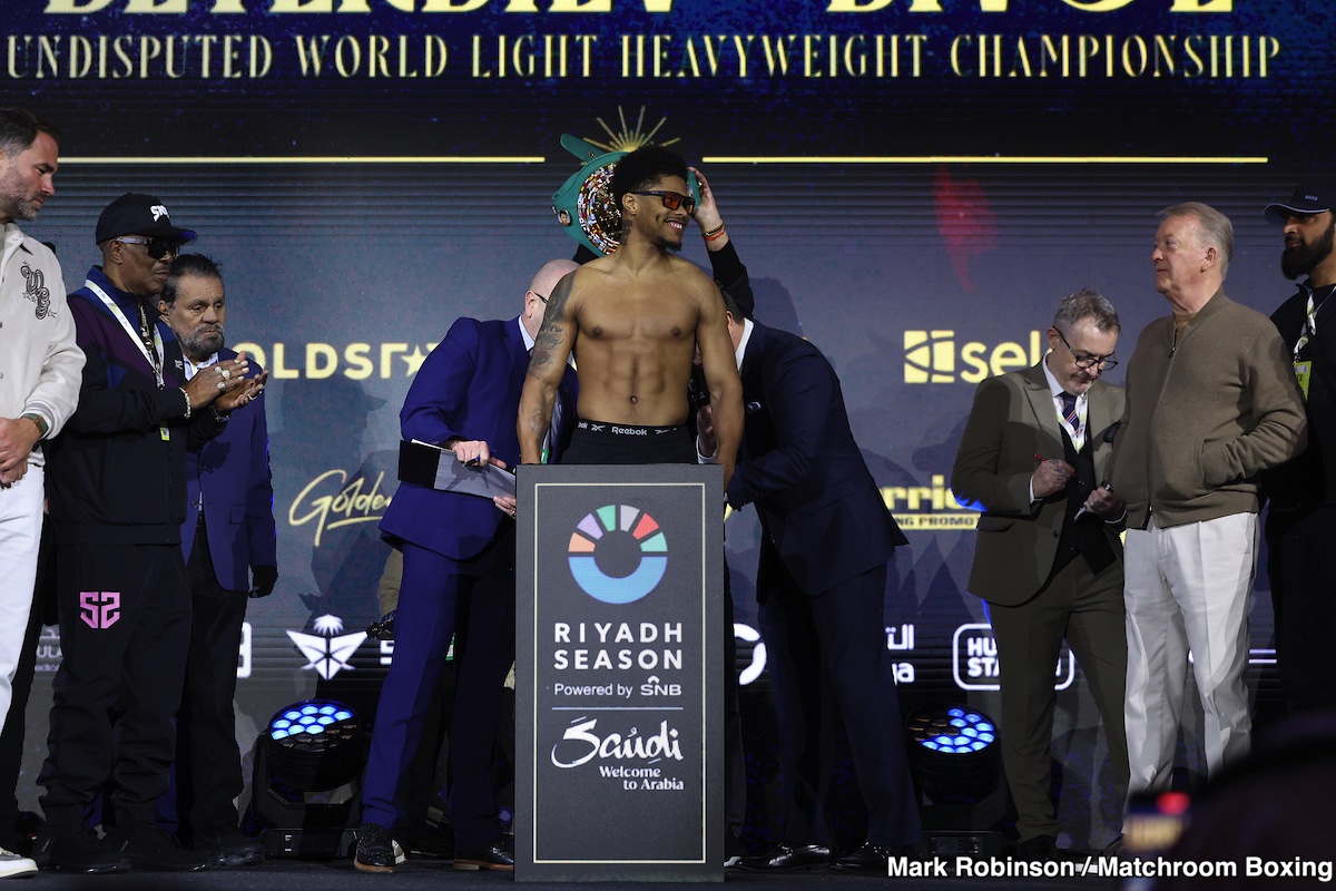 Image: Shakur Stevenson 134.1 vs. Josh Padley 134 - Weigh-in Results