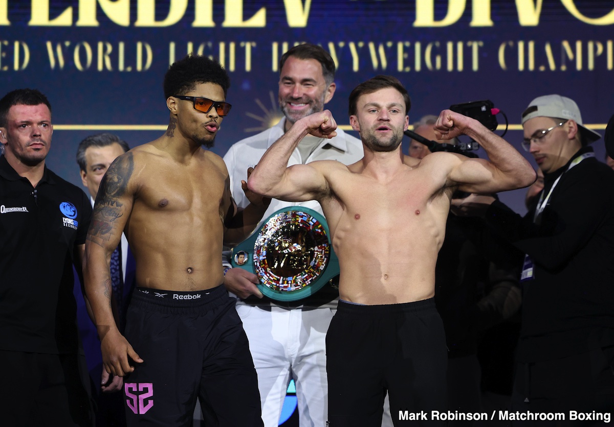 Image: Shakur Stevenson 134.1 vs. Josh Padley 134 - Weigh-in Results