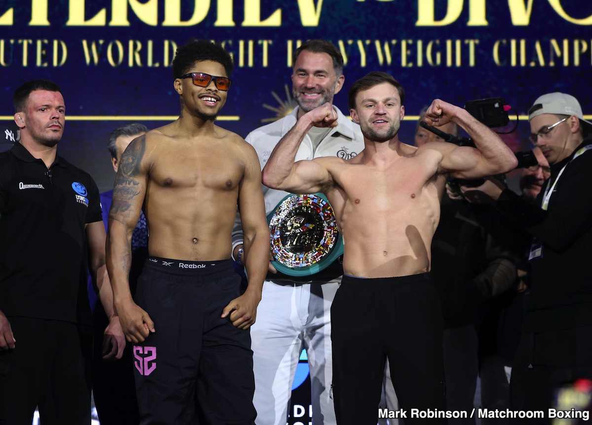 Image: Shakur Stevenson 134.1 vs. Josh Padley 134 - Weigh-in Results