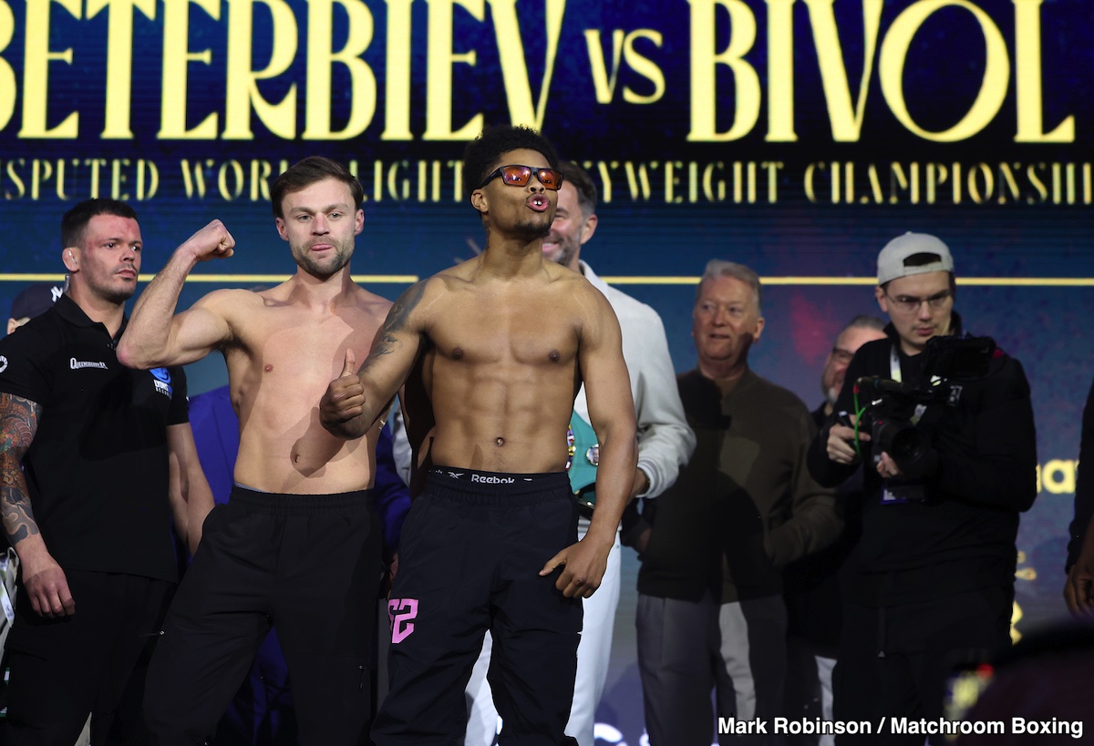 Image: Shakur Stevenson 134.1 vs. Josh Padley 134 - Weigh-in Results