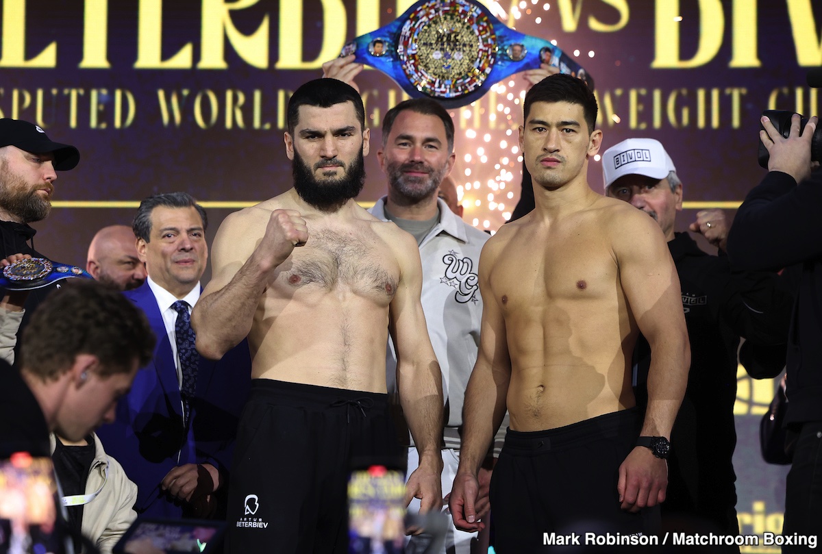 Image: Artur Beterbiev 175 vs. Dmitry Bivol 174.1 - Weigh-in Results for Saturday