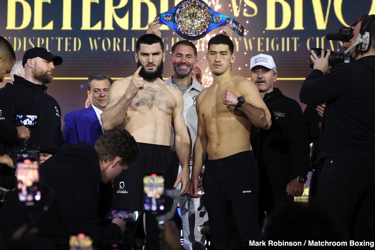 Image: Artur Beterbiev 175 vs. Dmitry Bivol 174.1 - Weigh-in Results for Saturday