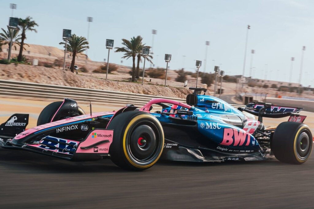 Alpine’s 2025 F1 car breaks cover in Bahrain shakedown