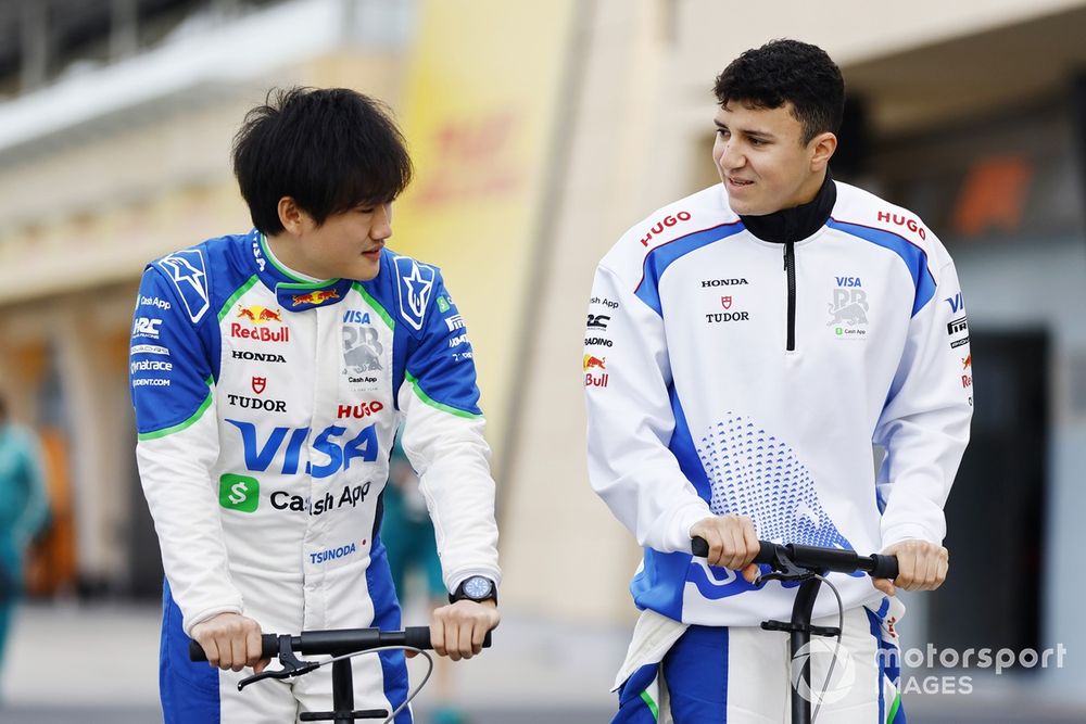 Isack Hadjar and Yuki Tsunoda, RB F1 Team