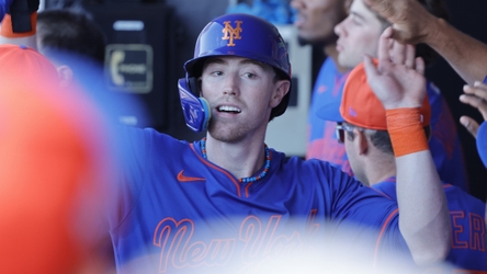 Brett Baty collects pair of hits as Mets and Marlins play to a tie