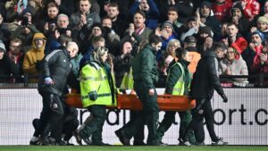 Taiwo Awoniyi injury latest: Nottingham Forest striker carried off on stretcher in FA Cup after collision with keeper