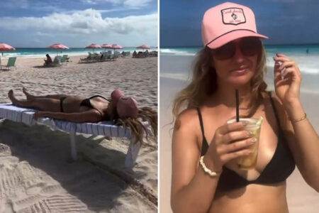 Danielle Collins suns herself on beach after taunting tennis fans she’d spend ‘big fat pay cheque’ on ‘5-star vacation’