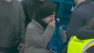 Bizarre moment Enzo Fernandez gives fan his shorts after Chelsea clash… but supporter SNIFFS them