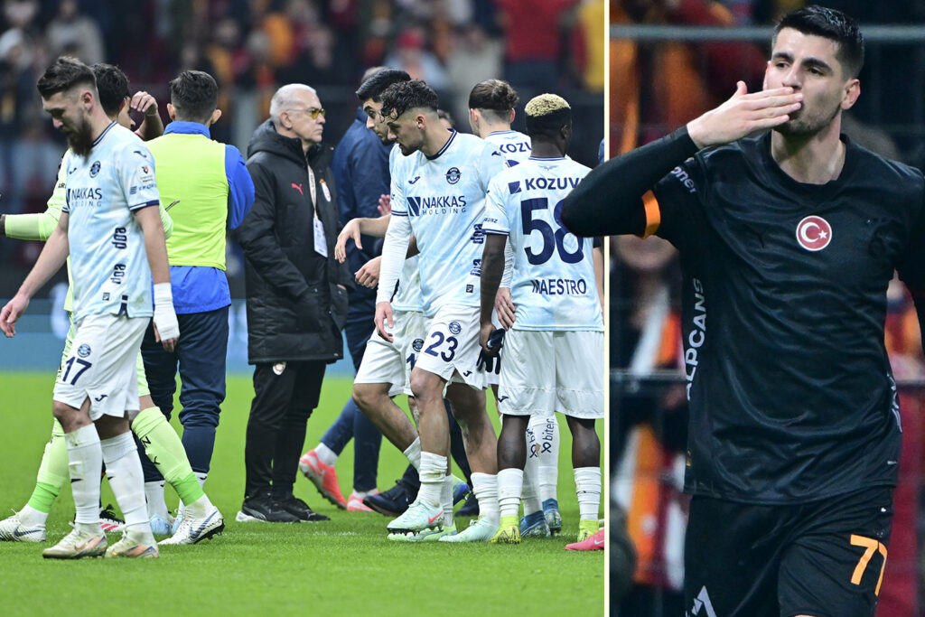 Galatasaray match ABANDONED as opponents walk off the pitch after Morata scores controversial first goal for new club