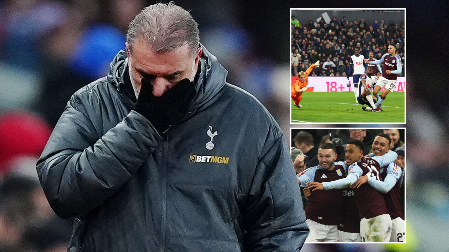 Aston Villa 2 Tottenham 1: Emery leaves Postecoglou on brink of the sack with Spurs’ second cup exit in four days