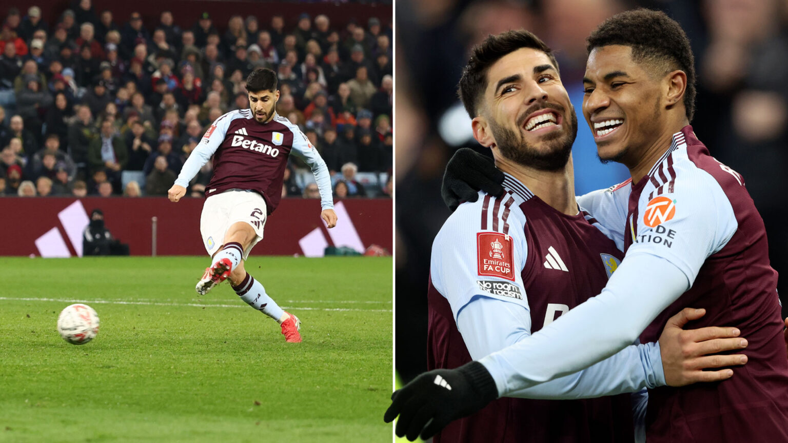 Aston Villa 2 Cardiff 0: Asensio double as Emery’s side labour to win to become first team in FA Cup quarter-final pot