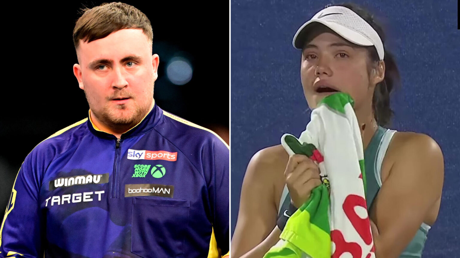 Luke Littler shows support for Emma Raducanu after tennis star was left in tears over stalker hell