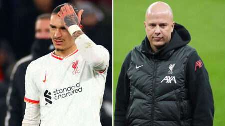 Darwin Nunez bites back at Arne Slot with two social media posts after Liverpool boss slammed ‘unacceptable behaviour’