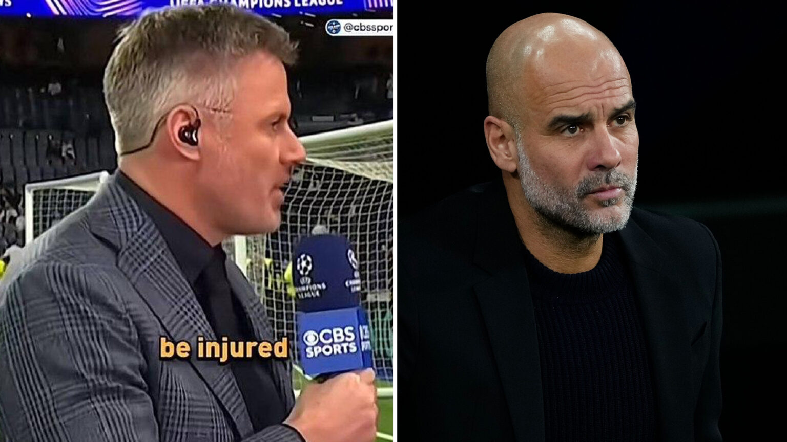 ‘Oh, God… did he say that?’ – Pep Guardiola left in disbelief at Jamie Carragher’s ‘not nice and not true’ claim