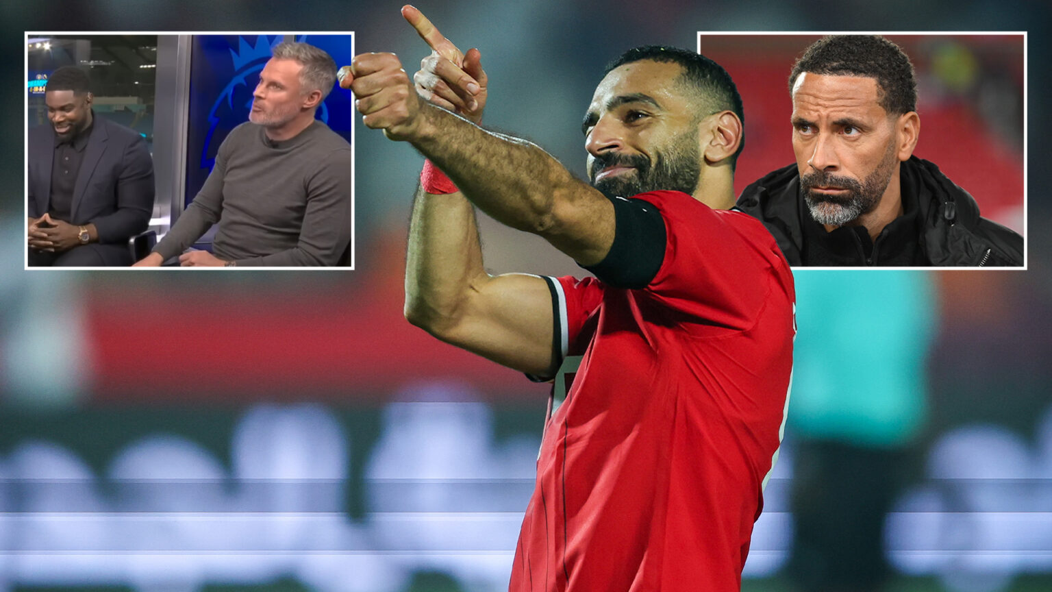 ‘I didn’t say that you clown’ – Jamie Carragher and Rio Ferdinand locked in row over Sky Sports pundit’s Salah comments