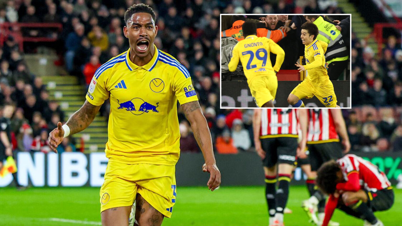 Sheffield United 1 Leeds 3: Farke’s side dreaming of Premier League promotion as epic comeback sends them 5 clear at top