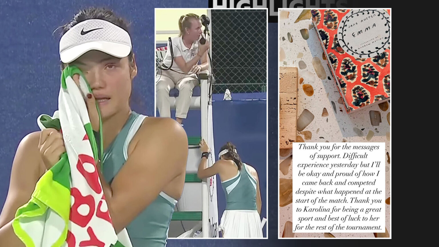 ‘Difficult experience’ – Emma Raducanu breaks silence after being left in tears on court by ‘fixated’ man in crowd