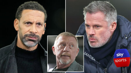 Rio Ferdinand continues row with Jamie Carragher as he joins Boris Becker in sticking boot into Liverpool legend