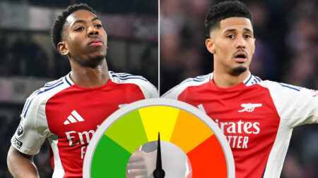 Arsenal player ratings: Lewis-Skelly thrives on biggest stage but Saliba’s biggest flaw brutally exposed in win