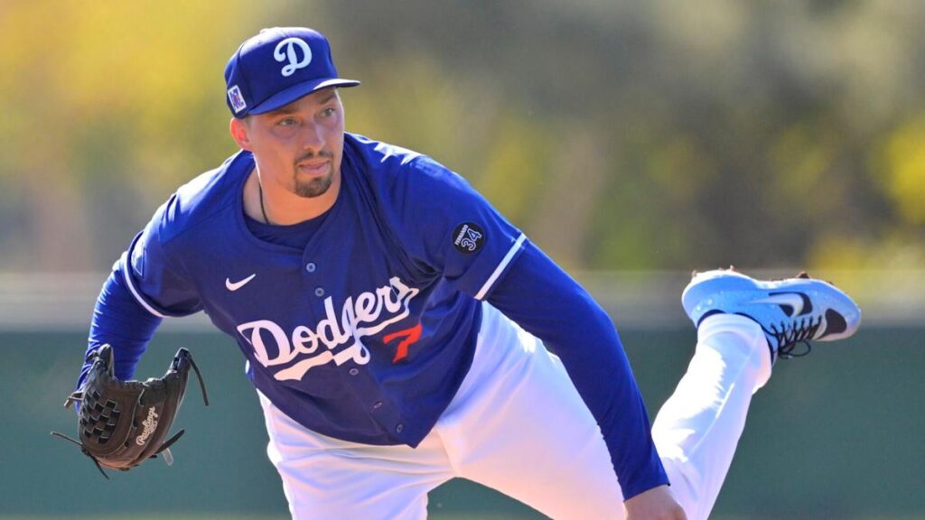 Blake Snell happy with velocity after tossing scoreless inning in his spring training debut with Dodgers