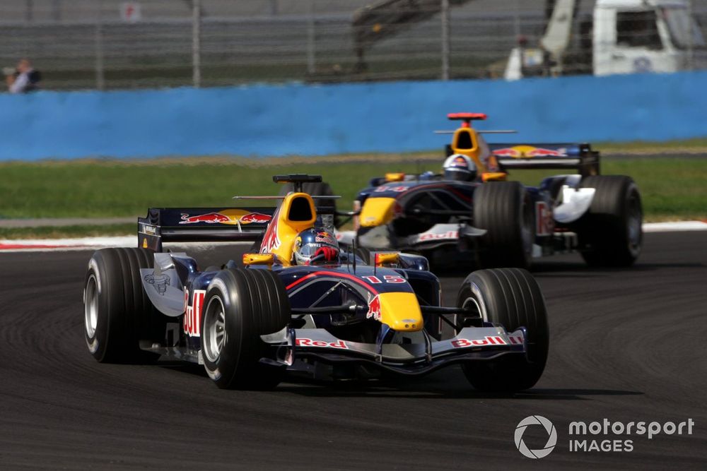 Christian Klien leads David Coulthard