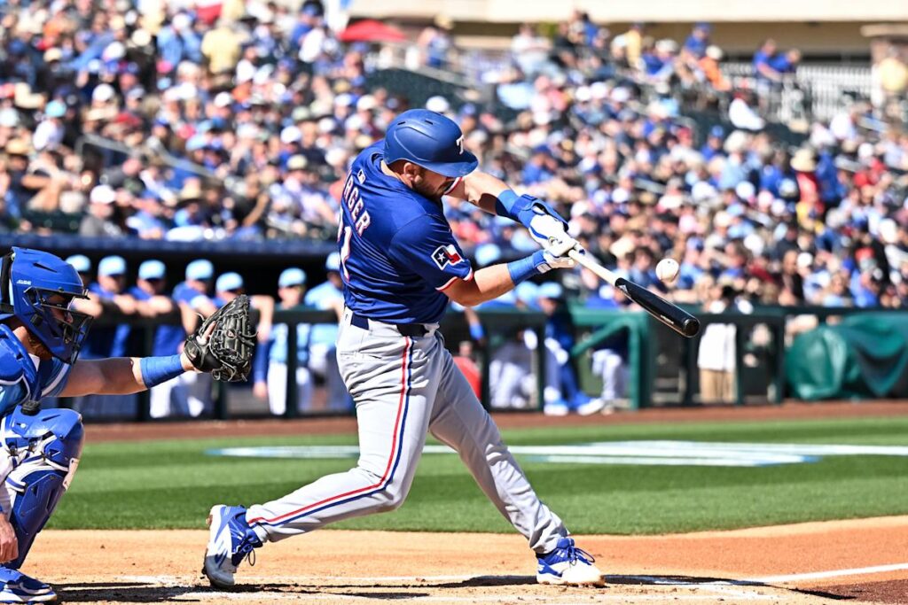 Jake Burger hits 1st home run with Rangers days after daughter’s open-heart surgery