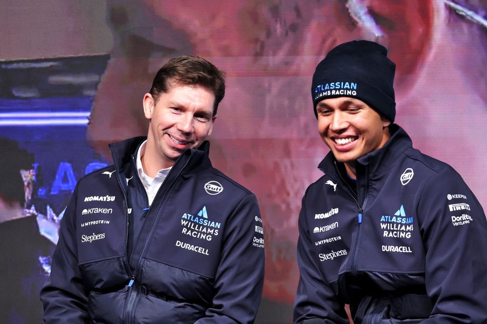 James Vowles, Team Principal Williams with Alex Albon, William