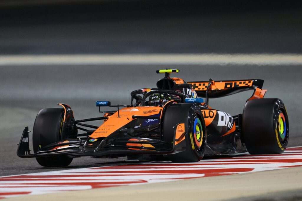 Norris fastest from Russell, Verstappen after power cut