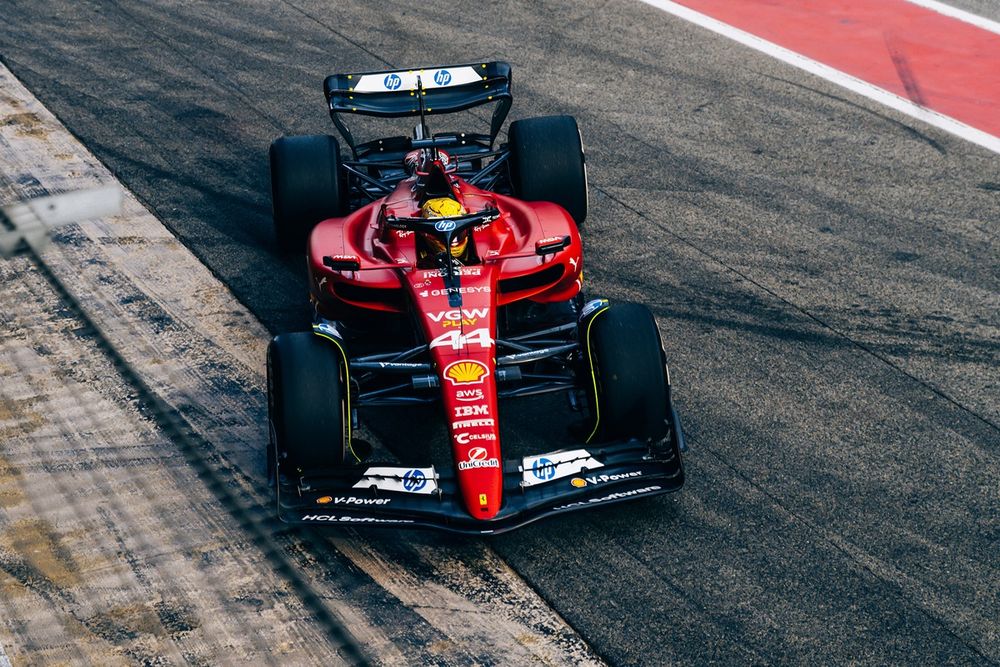 Lewis Hamilton, Ferrari Test Barcelona