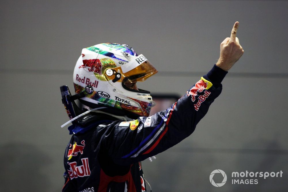 Race winner Sebastian Vettel, Red Bull Racing in parc ferme