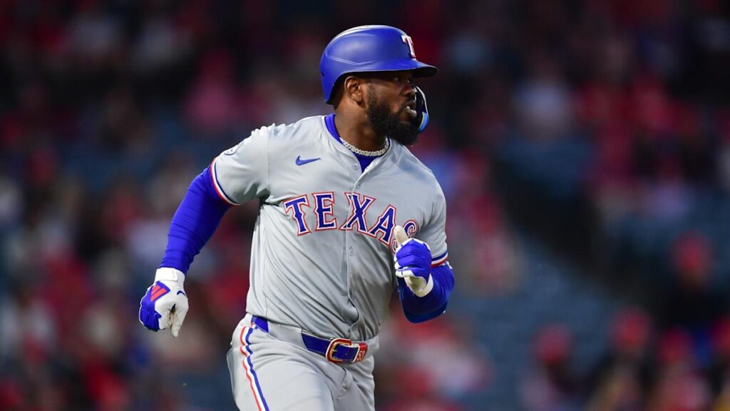 Rangers’ Adolis Garcia to undergo MRI after feeling pain in left oblique