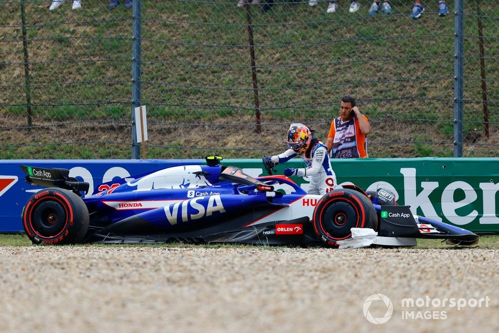 Tsunoda crashed during Hungarian GP qualifying