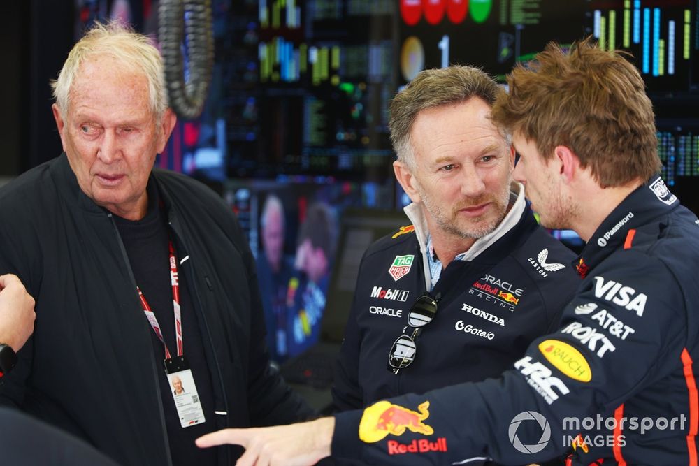 Max Verstappen, Red Bull Racing, Christian Horner, Red Bull Racing, Helmut Marko, Red Bull Racing