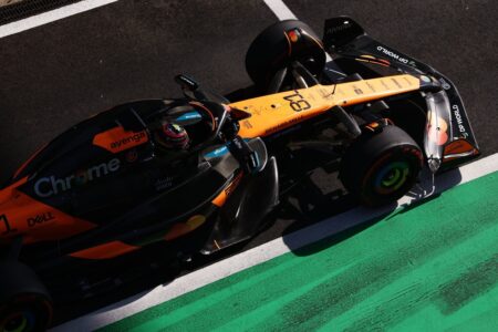 Piastri grabs first pole as Russell splits McLaren pair