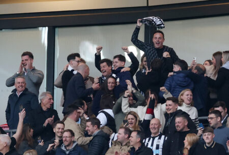 Ant & Dec scream with joy and Alan Shearer loses his hat as Geordies go wild after Newcastle win Carabao Cup