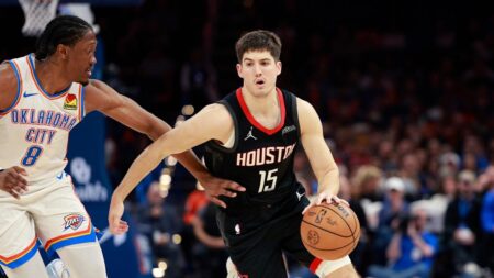 Rockets’ Reed Sheppard out at least a month with fractured thumb