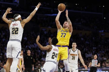 Luka Doncic’s hot first quarter sparks Lakers to win over shorthanded Nuggets