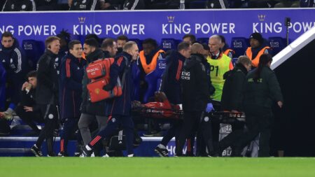 Ayden Heaven injury latest: Man Utd teenager, 18, carried off on stretcher after horror injury in win at Leicester