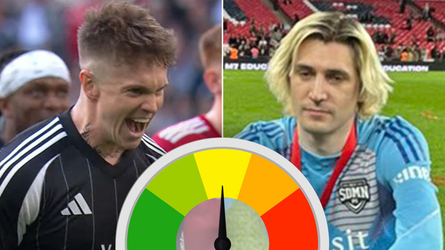 Sidemen ratings vs YouTube All Stars: ‘Woeful’ xQc gets just 1/10 score as Joe Weller oozes class on Wembley pitch