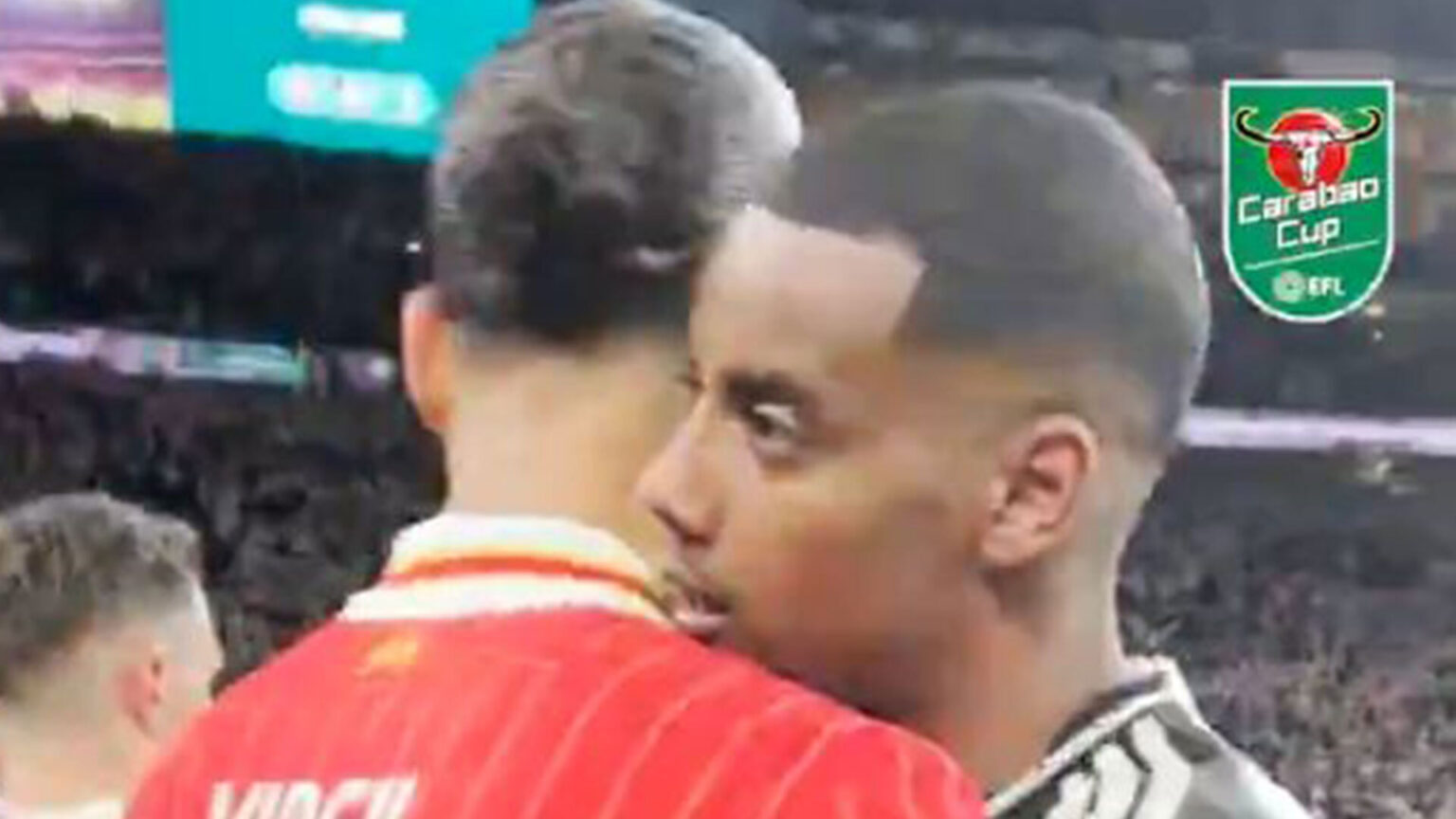 Fans convinced they know what Virgil van Dijk said to Newcastle hero Alexander Isak after Carabao Cup final