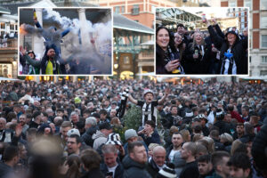 Newcastle fans take over Covent Garden ahead of Carabao Cup final against Liverpool and bid to end 70-year trophy wait