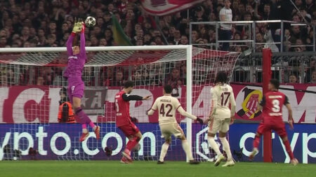 Ex-Man Utd keeper makes horror blunder to gift Musiala goal as Bayern Munich thrash Leverkusen 3-0 in Champions League