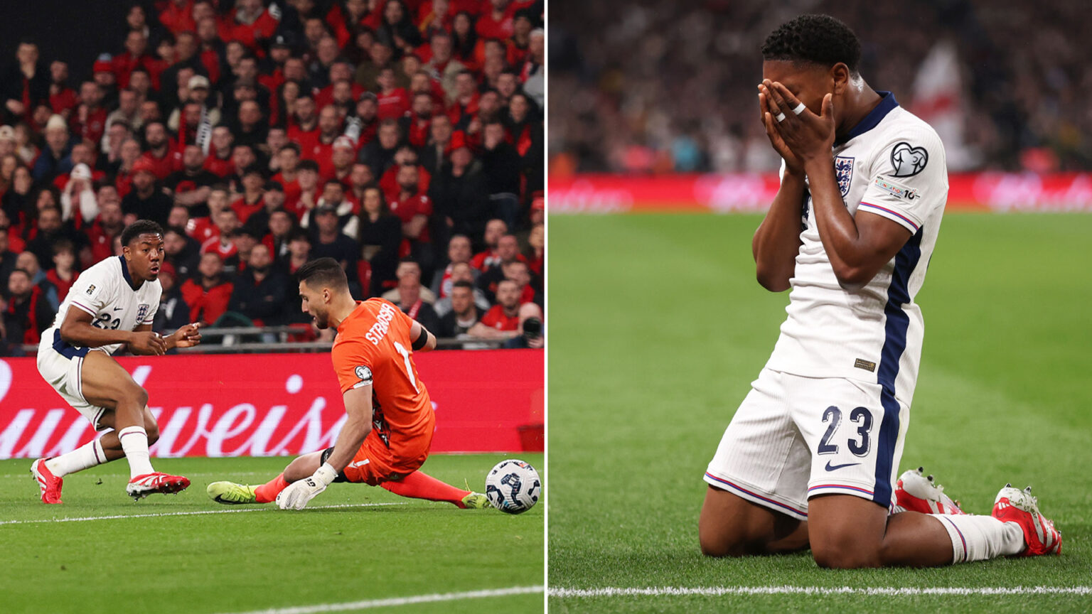 Arsenal star Myles Lewis-Skelly sets incredible new record after scoring stunning goal on England debut against Albania