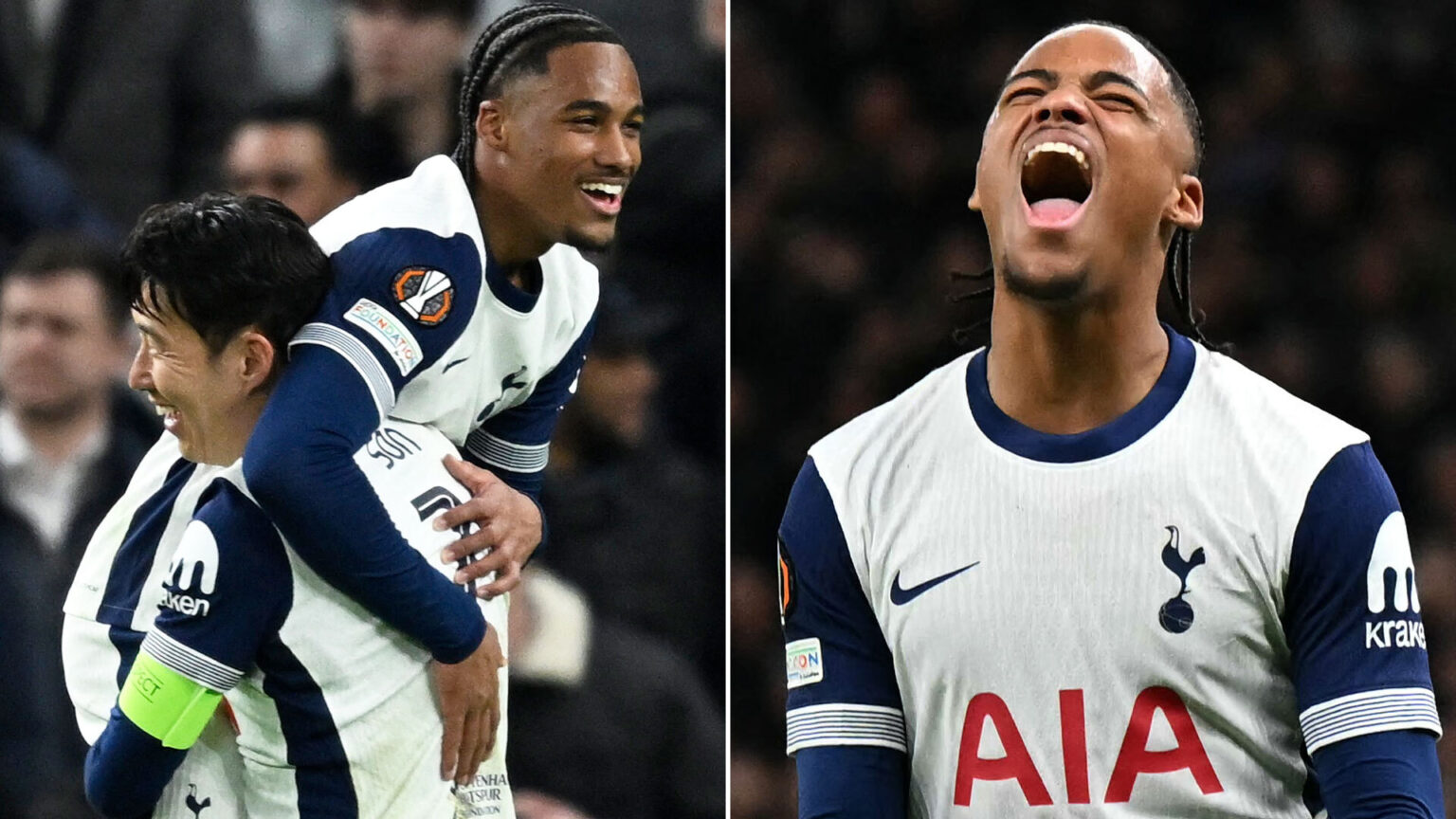 Tottenham 3 AZ Alkmaar 1 (agg 3-2): Odobert scores either side of Maddison to seal incredible Europa League comeback