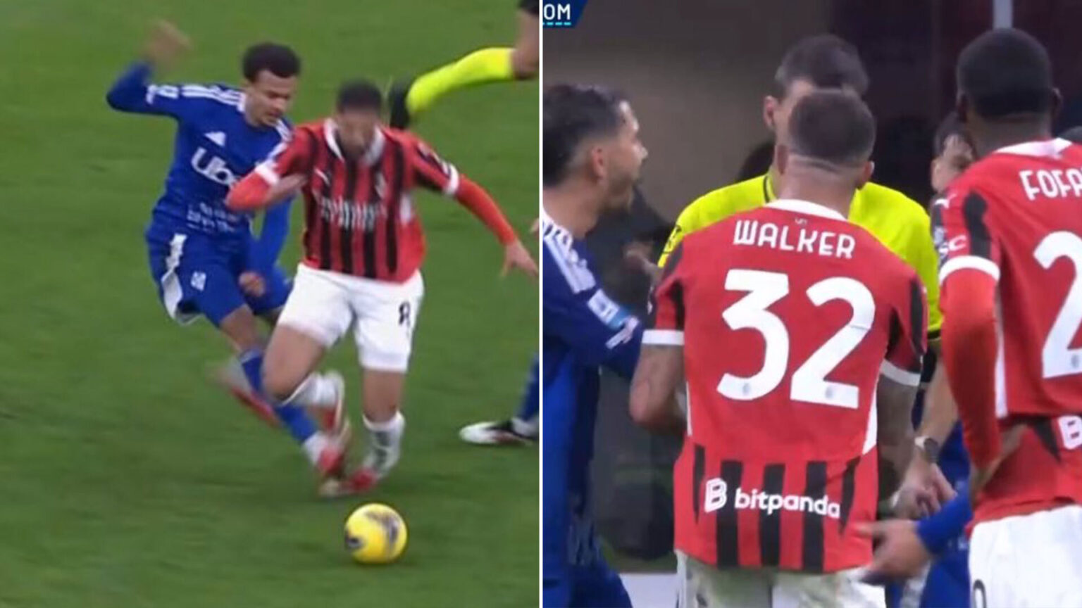 Dele Alli shown red card just 10 MINUTES into first game for two years as even rival Kyle Walker pleads with referee