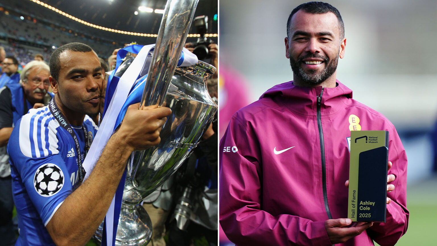 ‘My daughter thought I was a referee’ says England legend Ashley Cole as he’s inducted into football Hall of Fame