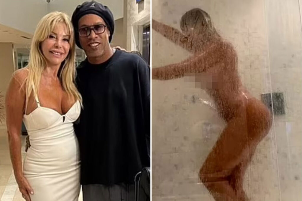 Glamour model, 72, reveals truth behind rumours Brazil idol Ronaldinho filmed nude video of her in the shower