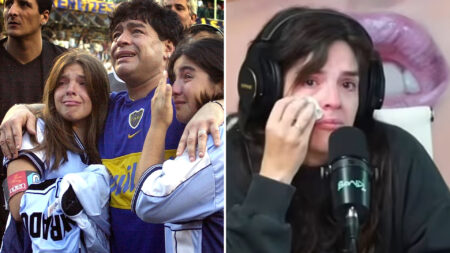 Diego Maradona’s daughter fights back tears as she says family live in fear of mafia ahead of trial into his death