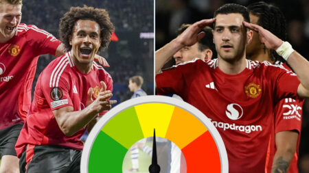 Man Utd ratings: Zirkzee goes from tears to cheers with crucial strike but Dalot deserves telling off from Hojlund