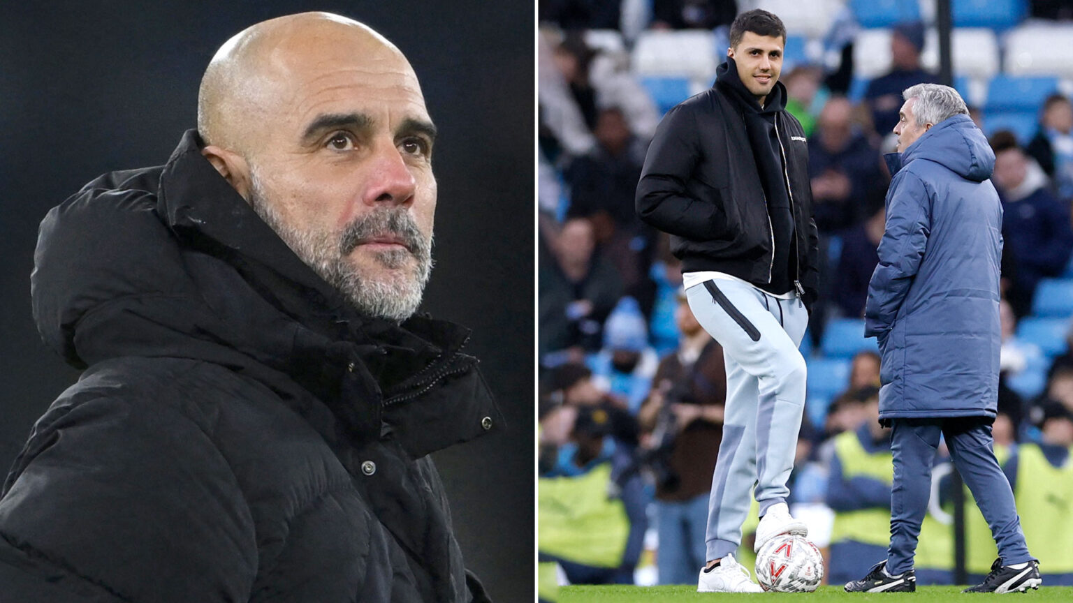 ‘Excited’ Pep Guardiola reveals potential Rodri injury return date with Man City star progressing quicker than expected